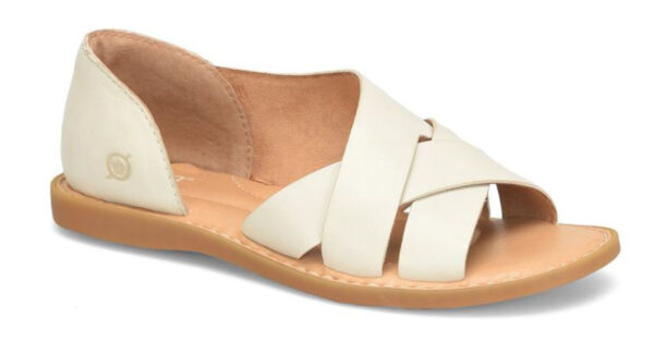 BORN SHOES ITHICA CREAM LEATHER SANDAL - Image 7