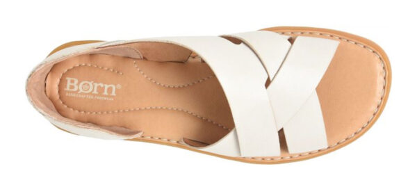 BORN SHOES ITHICA CREAM LEATHER SANDAL - Image 6
