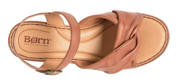 BORN SHOES MARCHELLE BROWN LEATHER WEDGE - Image 6