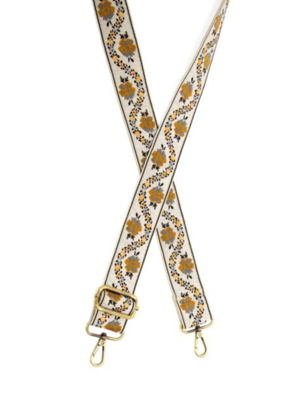 JOY SUSAN 1.5" FLOWING VINES GUITAR STRAP - Image 2