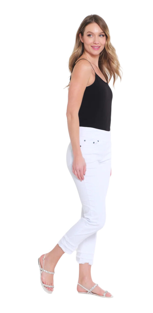 MULTIPLES SLIMSATION FRINGE ANKLE JEANS - Image 7