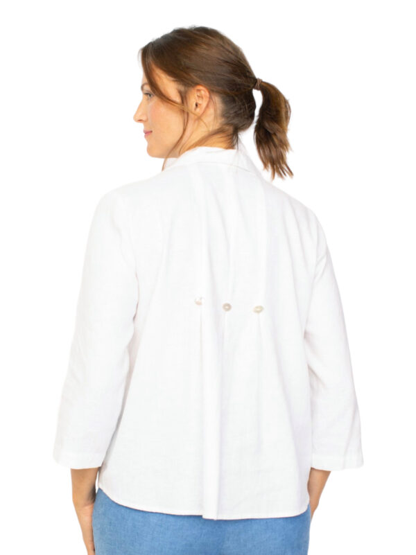 HABITAT EASY LINEN PLEAT BACK SHIRT - Image 2
