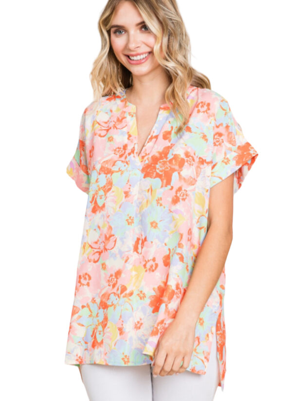 PRINT SEAMED BACK TUNIC - Image 2