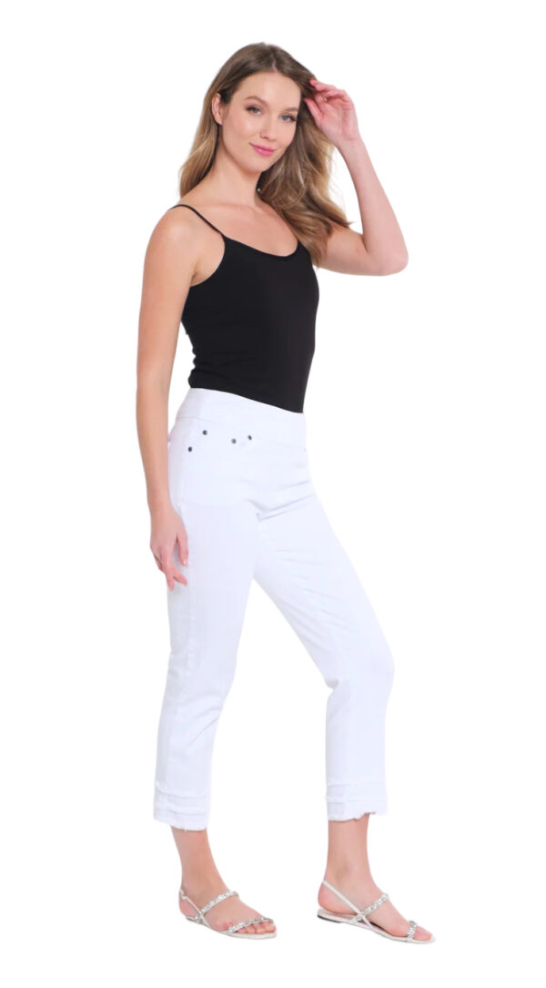 MULTIPLES SLIMSATION FRINGE ANKLE JEANS - Image 6