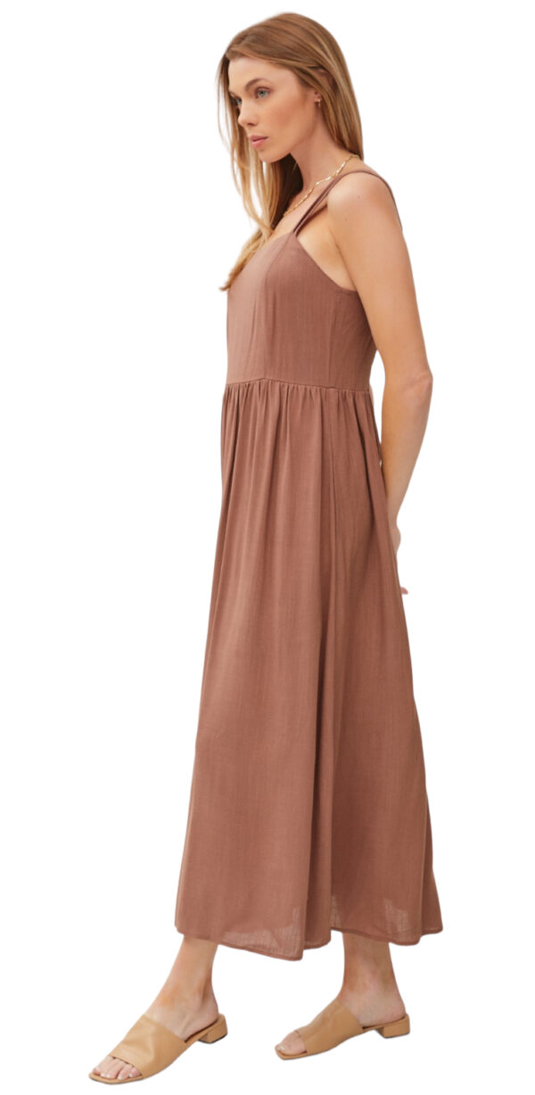 BE COOL SMOCKED BACK MAXI DRESS - Image 2