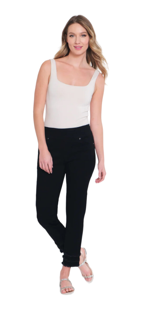 MULTIPLES SLIMSATION FRINGE ANKLE JEANS - Image 5