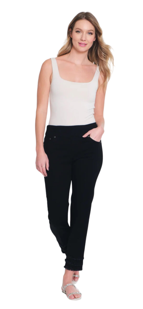 MULTIPLES SLIMSATION FRINGE ANKLE JEANS - Image 4
