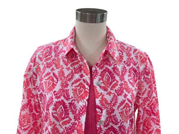 ESCAPE BY HABITAT COTTON VOILE PRINT TUNIC BLOUSE*NOW 75% OFF* - Image 3