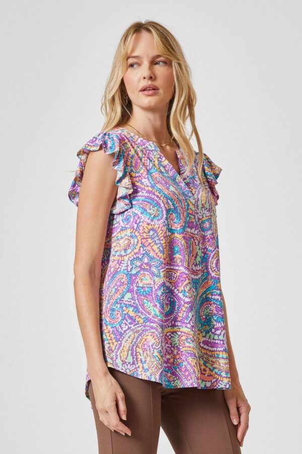 DEAR SCARLETT FLUTTER SLEEVE  LIZ TOP - Image 5