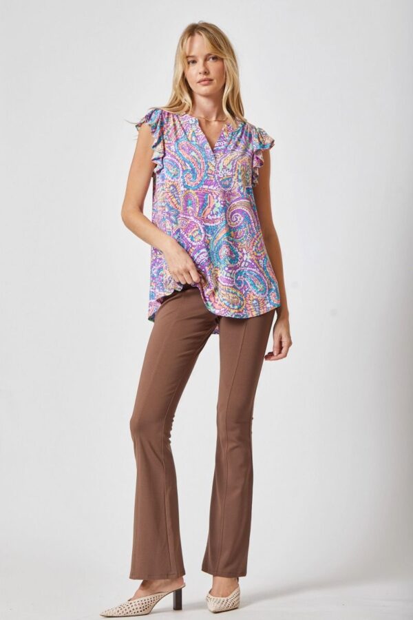DEAR SCARLETT FLUTTER SLEEVE  LIZ TOP - Image 2