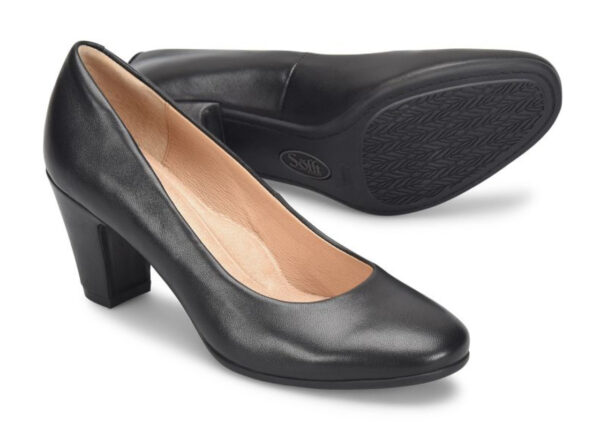 SOFFT LANA BLACK LEATHER PUMP - Image 7