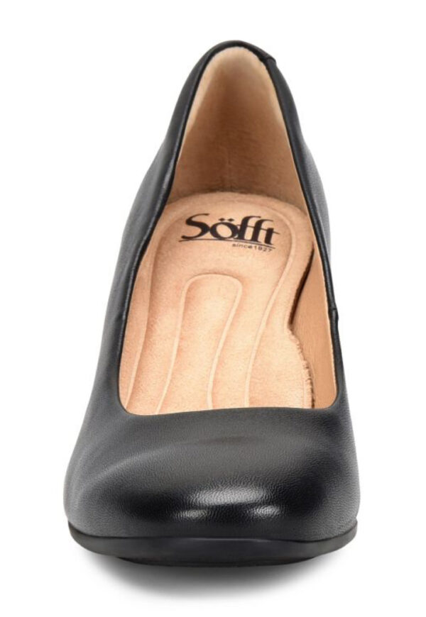 SOFFT LANA BLACK LEATHER PUMP - Image 3