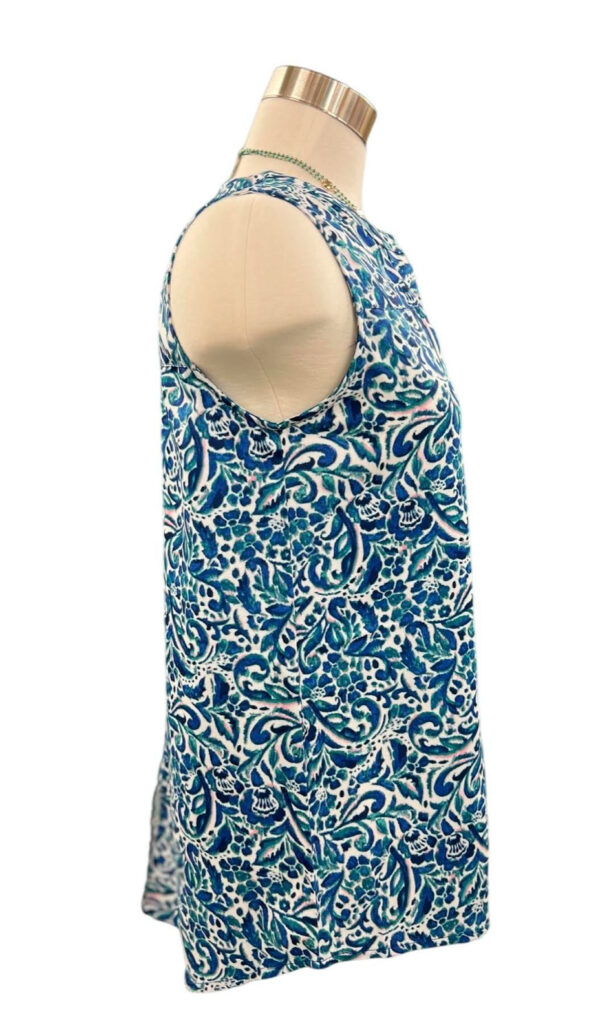 KEREN HART SLEEVELESS FLORAL BLOUSE - Image 3