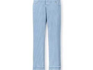 MULTIPLES RAILROAD STRIPE ANKLE JEAN