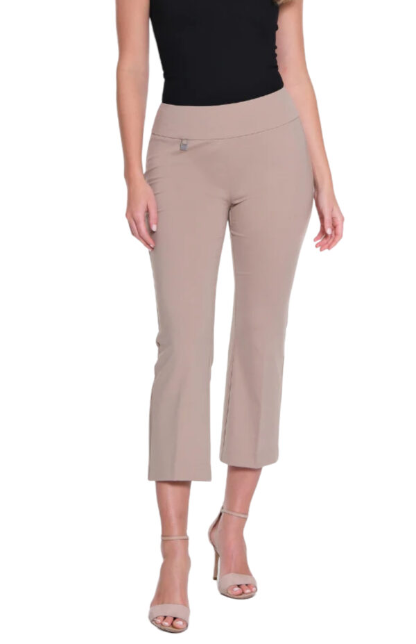 MULTIPLES STONE PULL ON CROP FLARE PANT - Image 6