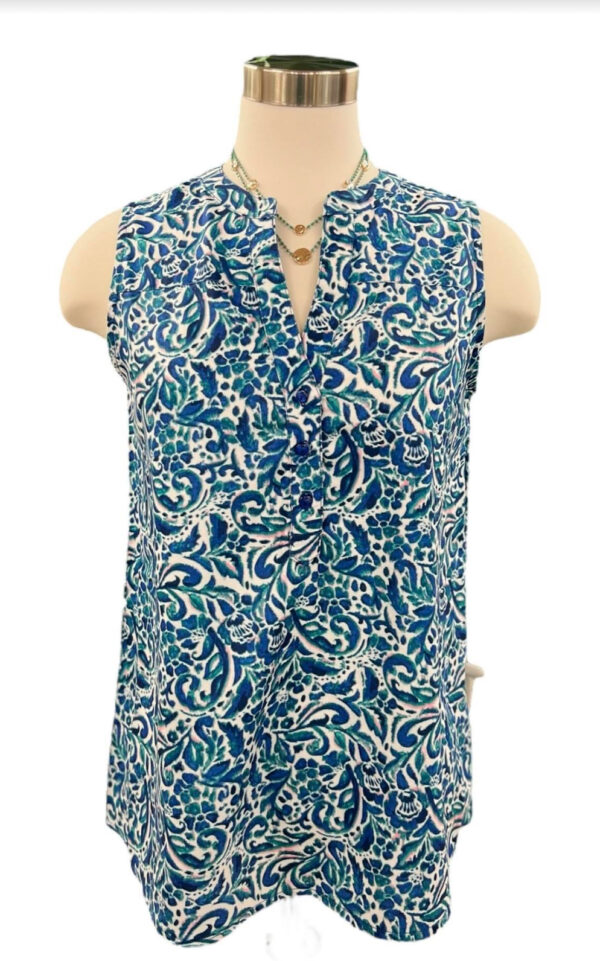 KEREN HART SLEEVELESS FLORAL BLOUSE - Image 6