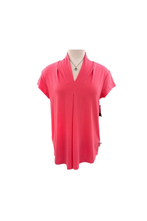 SOUTHERN LADY S/S V-NECK KNIT TOP