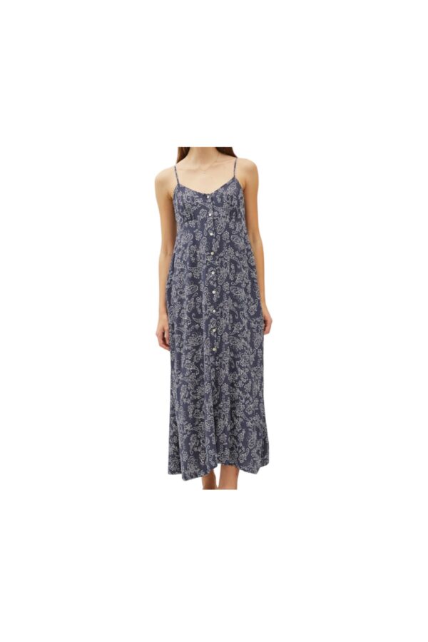 BE COOL INDIGO PAISLEY MIDI DRESS