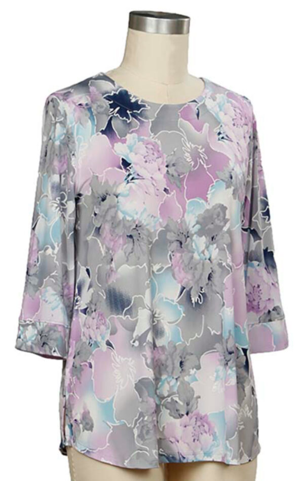 SOUTHERN LADY 3/4 SLEEVE FLORAL PRINT TOP - Image 2