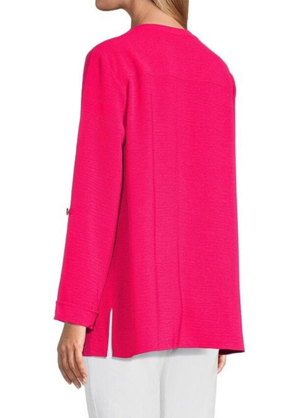MULTIPLES CRINKLE TAB SLEEVE BLOUSE - Image 4