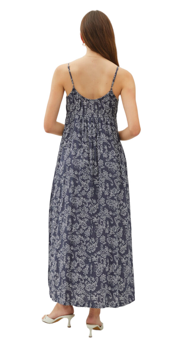 BE COOL INDIGO PAISLEY MIDI DRESS - Image 3