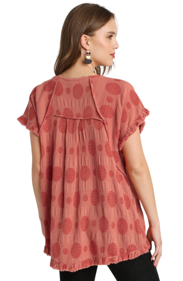 UMGEE LINEN BLEND RAGLAN SLEEVE TOP - Image 4