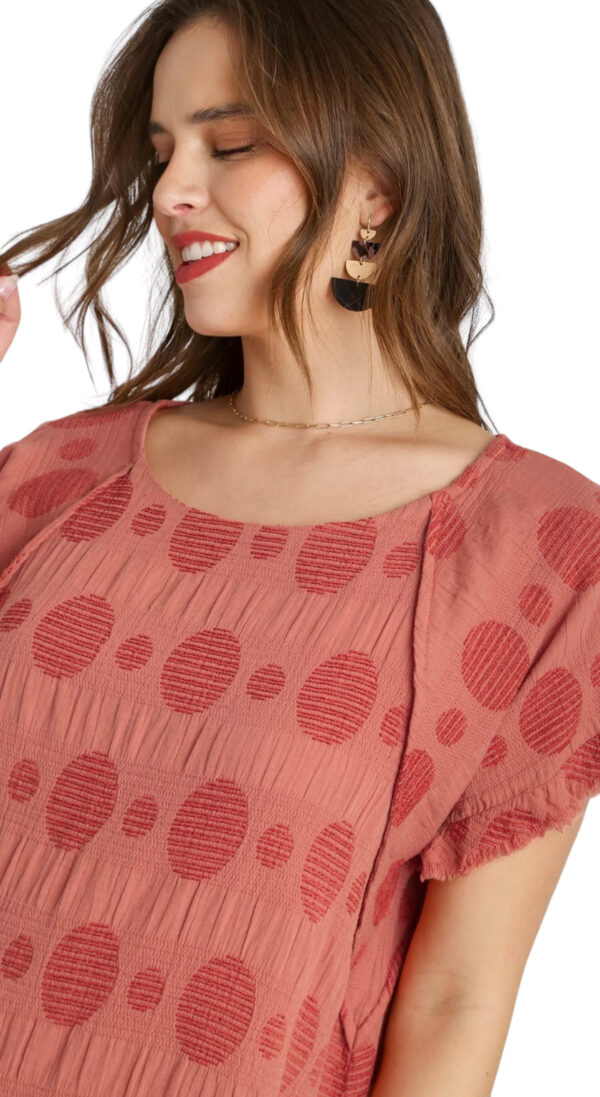 UMGEE LINEN BLEND RAGLAN SLEEVE TOP - Image 2