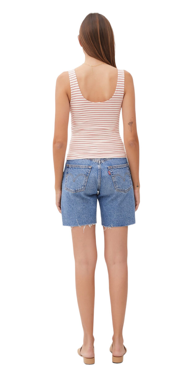 BE COOL STRIPED SCOOP NECK TANK - Image 9