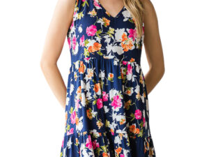 HEIMISH TIERED FLORAL TANK DRESS