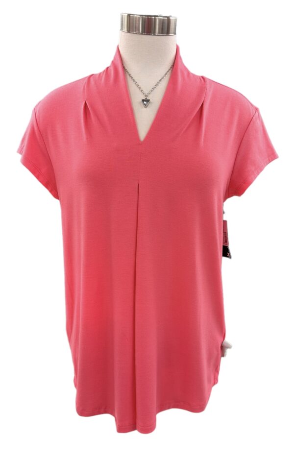 SOUTHERN LADY S/S V-NECK KNIT TOP - Image 2