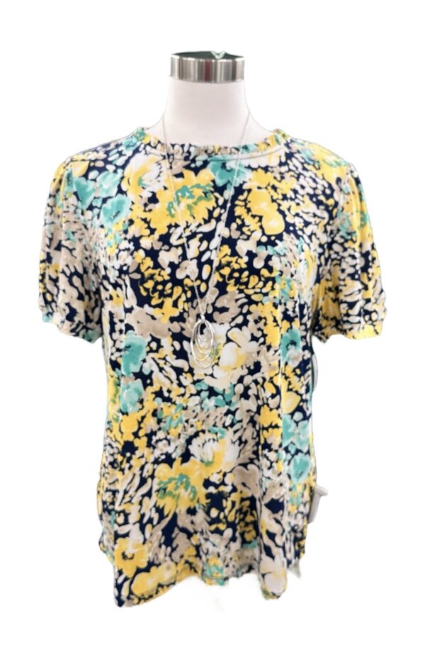 SOUTHERN LADY PUFF SLEEVE FLORAL TOP - Image 5