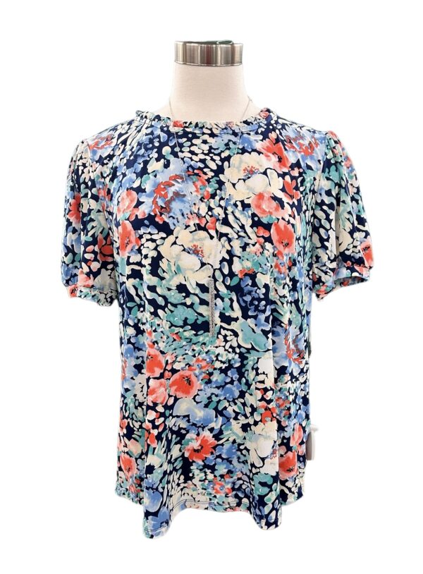 SOUTHERN LADY PUFF SLEEVE FLORAL TOP - Image 2