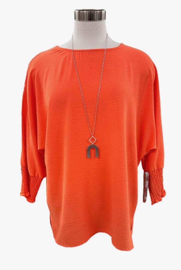 MULTIPLES DOLMAN SLEEVE CRINKLE BLOUSE - Image 5