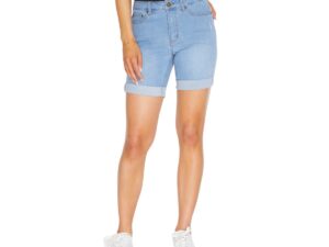 MULTIPLES LIGHT DENIM BOYFRIEND SHORTS