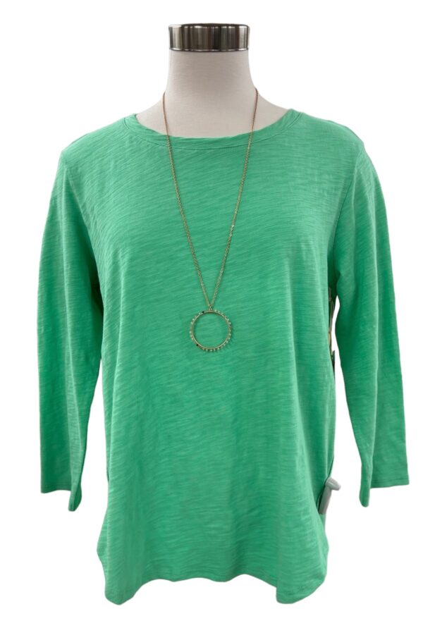 ESCAPE BY HABITAT 3/4 SLEEVE COTTON SLUB HILO TEE - Image 3