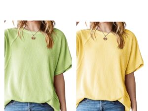 HEIMISH DOLMAN SLEEVE RIBBED KNIT TOP