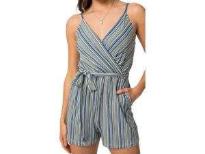 GILLI SPAGHETTI STRAP ROMPER WITH POCKETS