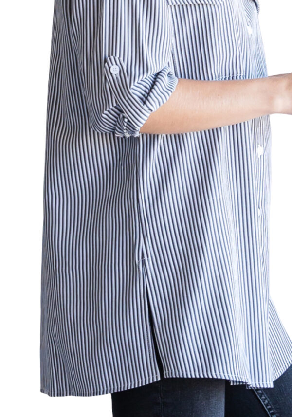 JODIFL WOVEN STRIPED BUTTON FRONT BLOUSE - Image 9