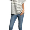 UMGEE KNIT MIXED STRIPE BOXY CUT TOP - Image 4