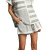 UMGEE KNIT MIXED STRIPE BOXY CUT TOP - Image 2
