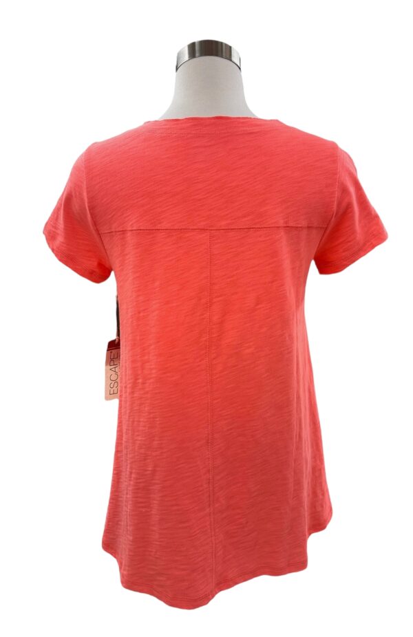 ESCAPE BY HABITAT SHORT SLEEVE COTTON PIECED V-NECK TEE - Image 4