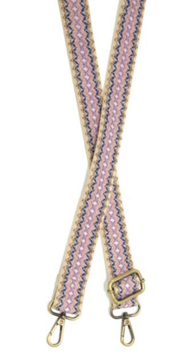 JOY SUSAN 1.25" ZIGZAG EMBROIDERED GUITAR STRAP - Image 3