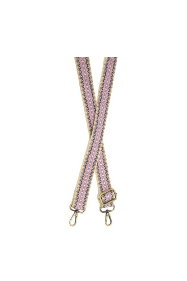 JOY SUSAN 1.25" ZIGZAG EMBROIDERED GUITAR STRAP