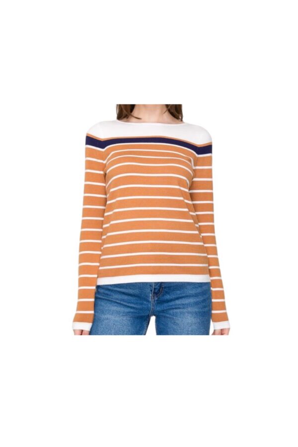 STACCATO LONG SLEEVE COLOR BLOCK SWEATER