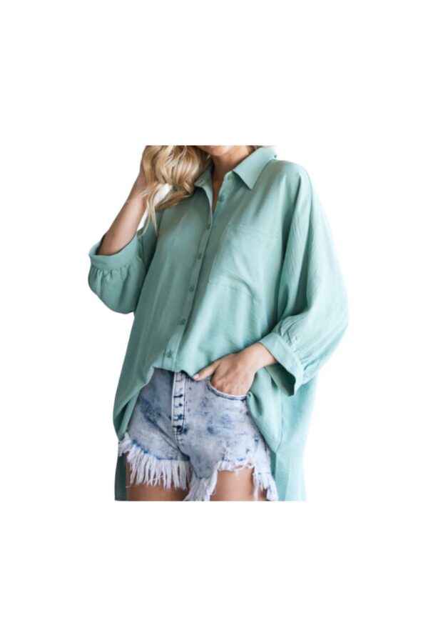JODIFL DOLMAN SLEEVE BUTTON FRONT BLOUSE