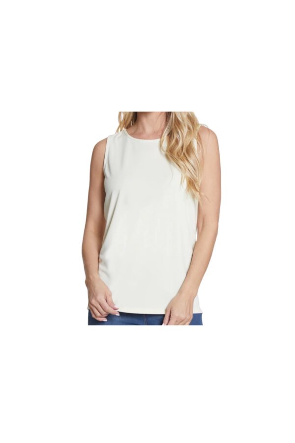 MULTIPLES IVORY SCOOP NECK TANK