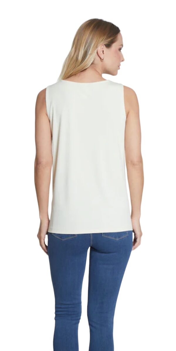 MULTIPLES IVORY SCOOP NECK TANK - Image 3