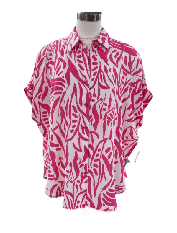 JODIFL AIRFLOW BUTTON FRONT OVERSIZED BLOUSE - Image 4
