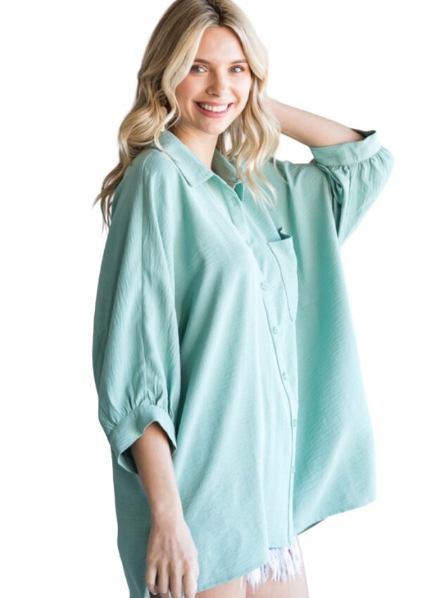 JODIFL DOLMAN SLEEVE BUTTON FRONT BLOUSE - Image 4