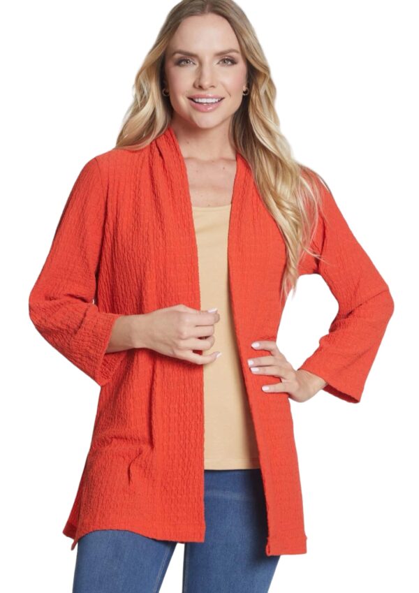 MULTIPLES PAPRIKA TEXTURED JACKET - Image 2